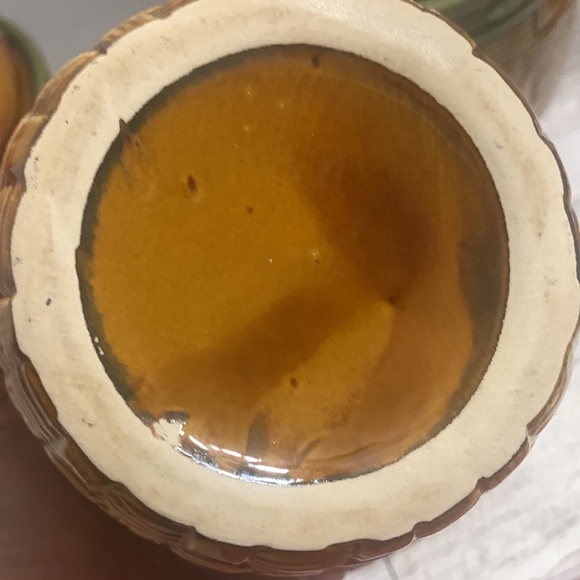 Vintage APPLES IN A BASKET Canister 3 piece set …   EXCELLENT CONDITION - Picture 13 of 16